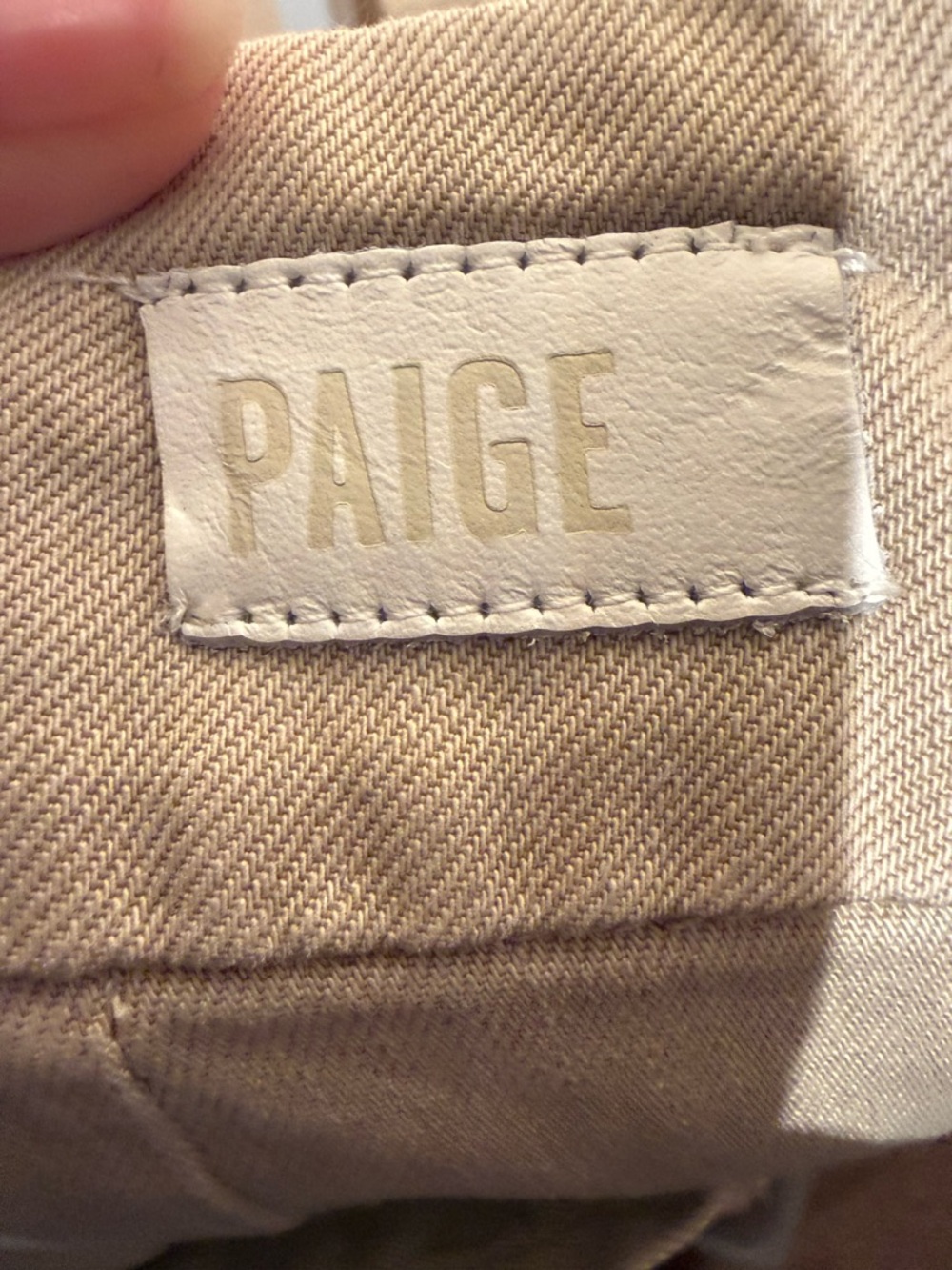 Paige utility cargo pants women’s size 24 khaki mid rise straight leg - Picture 8 of 9
